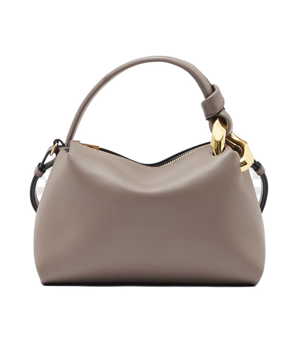 Women's Taupe Handbag – Elegant Structured Tote Bag with Spacious Interior